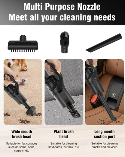 Aspiradora De Mano Inalámbrica, Portátil, Recargable E Inalámbrica