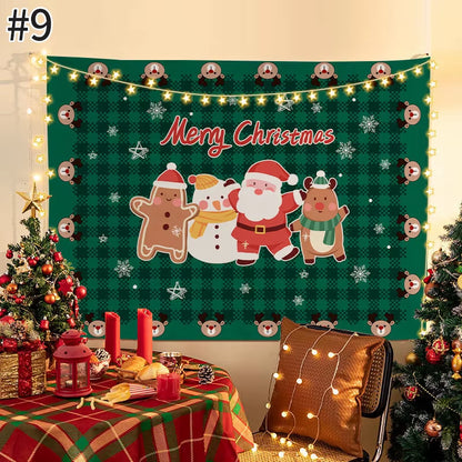 Navidad Party Accessories Christmas Background Tapestry Living Room Decorations Navidad Decoraciones Para El Hogar