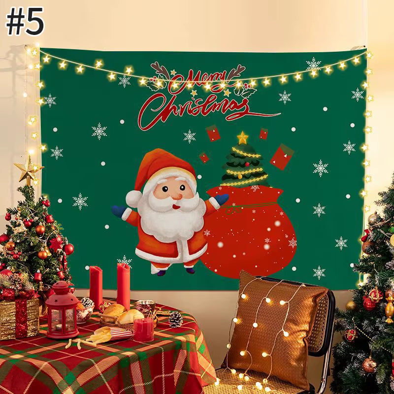 Navidad Party Accessories Christmas Background Tapestry Living Room Decorations Navidad Decoraciones Para El Hogar