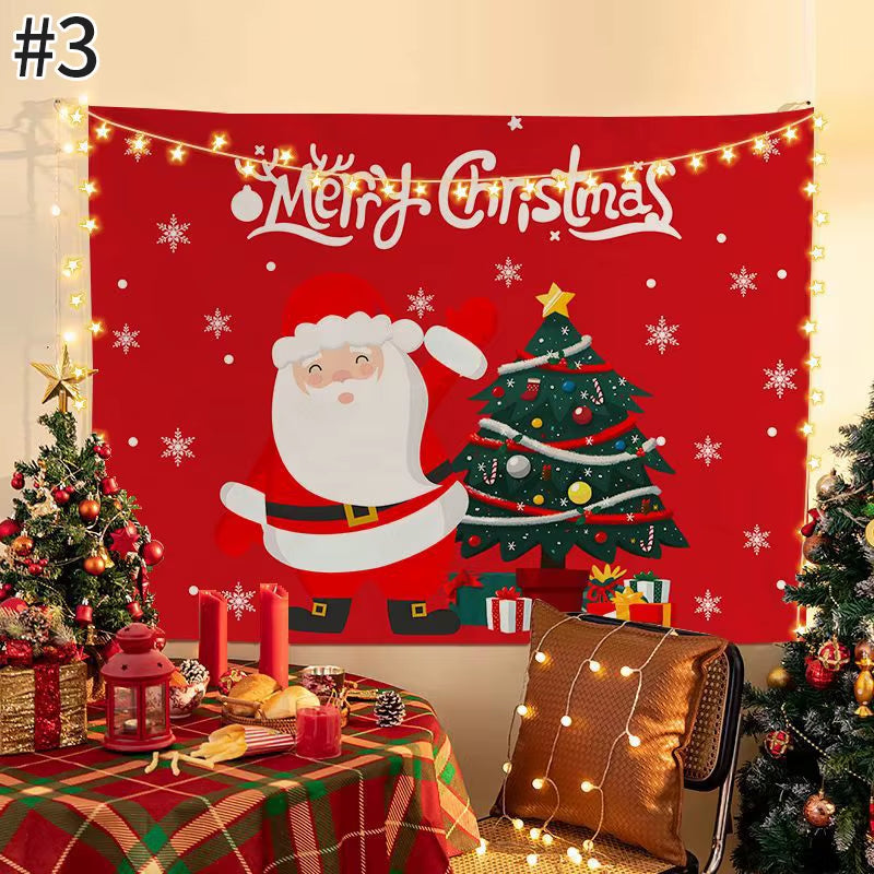 Navidad Party Accessories Christmas Background Tapestry Living Room Decorations Navidad Decoraciones Para El Hogar