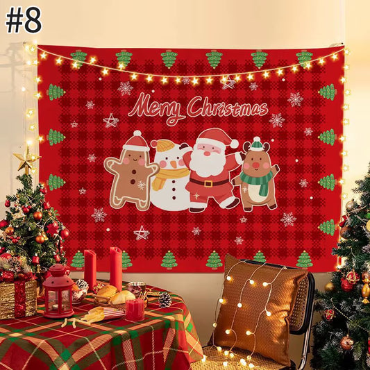 Navidad Party Accessories Christmas Background Tapestry Living Room Decorations Navidad Decoraciones Para El Hogar