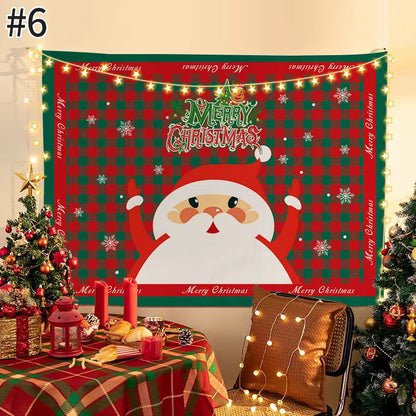 Navidad Party Accessories Christmas Background Tapestry Living Room Decorations Navidad Decoraciones Para El Hogar