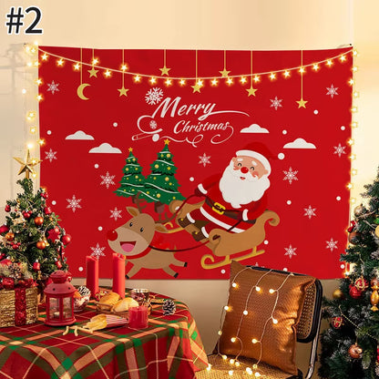 Navidad Party Accessories Christmas Background Tapestry Living Room Decorations Navidad Decoraciones Para El Hogar