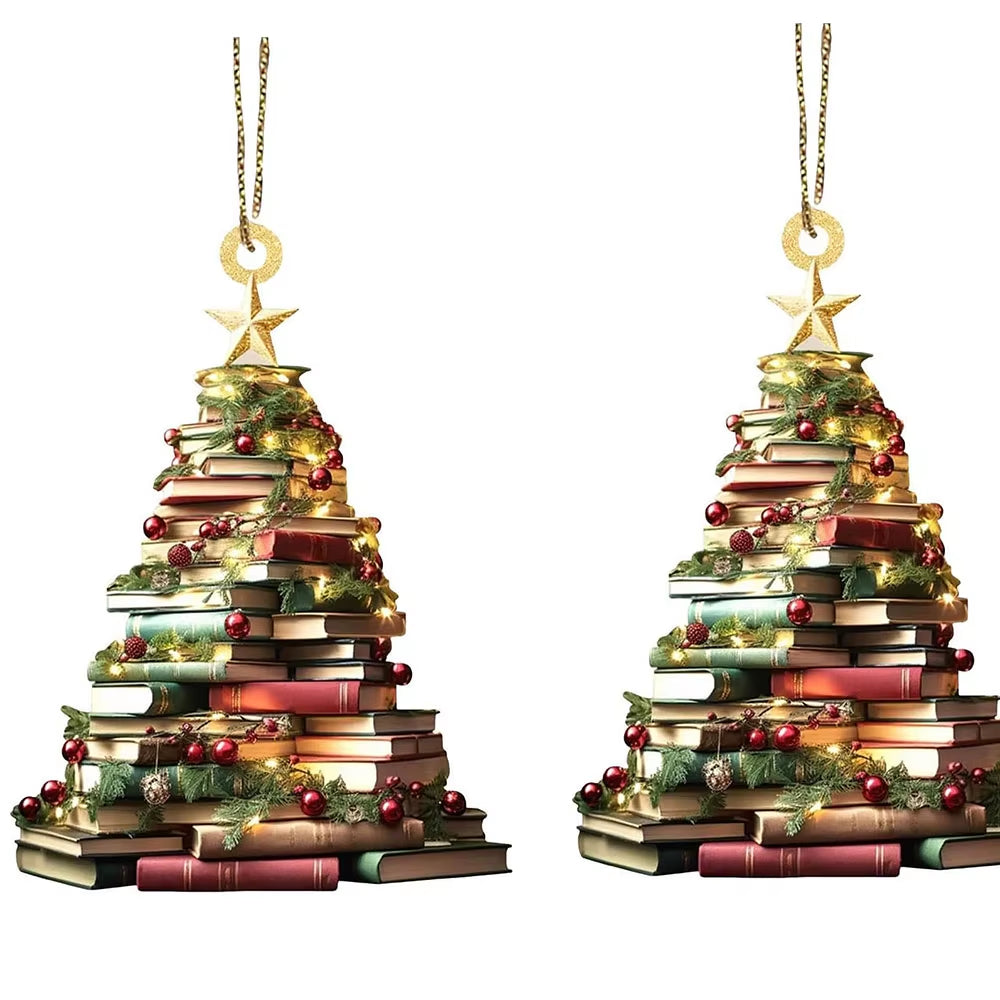 Christmas Tree Decorations Hanging Decorations Home Holiday Acrylic DIY Pendant Xmas Decor Ornament Navidad