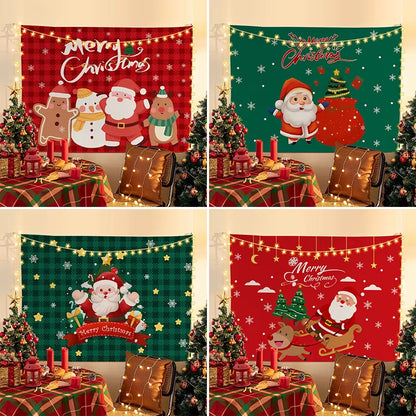 Navidad Party Accessories Christmas Background Tapestry Living Room Decorations Navidad Decoraciones Para El Hogar
