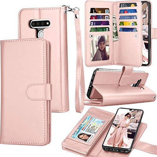 Cober Funda Cartera De PU Cuero Para LG Stylo 6 Cover Lujo Telefono Protector