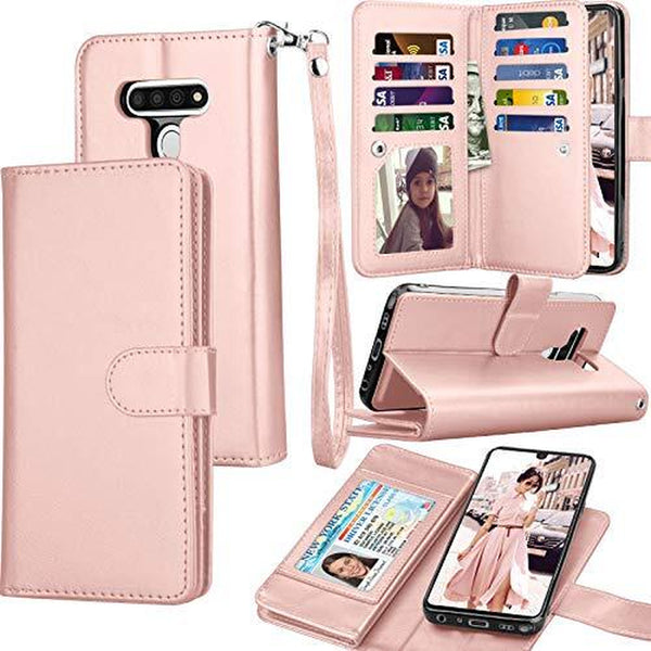 Cober Funda Cartera De PU Cuero Para LG Stylo 6 Cover Lujo Telefono Protector