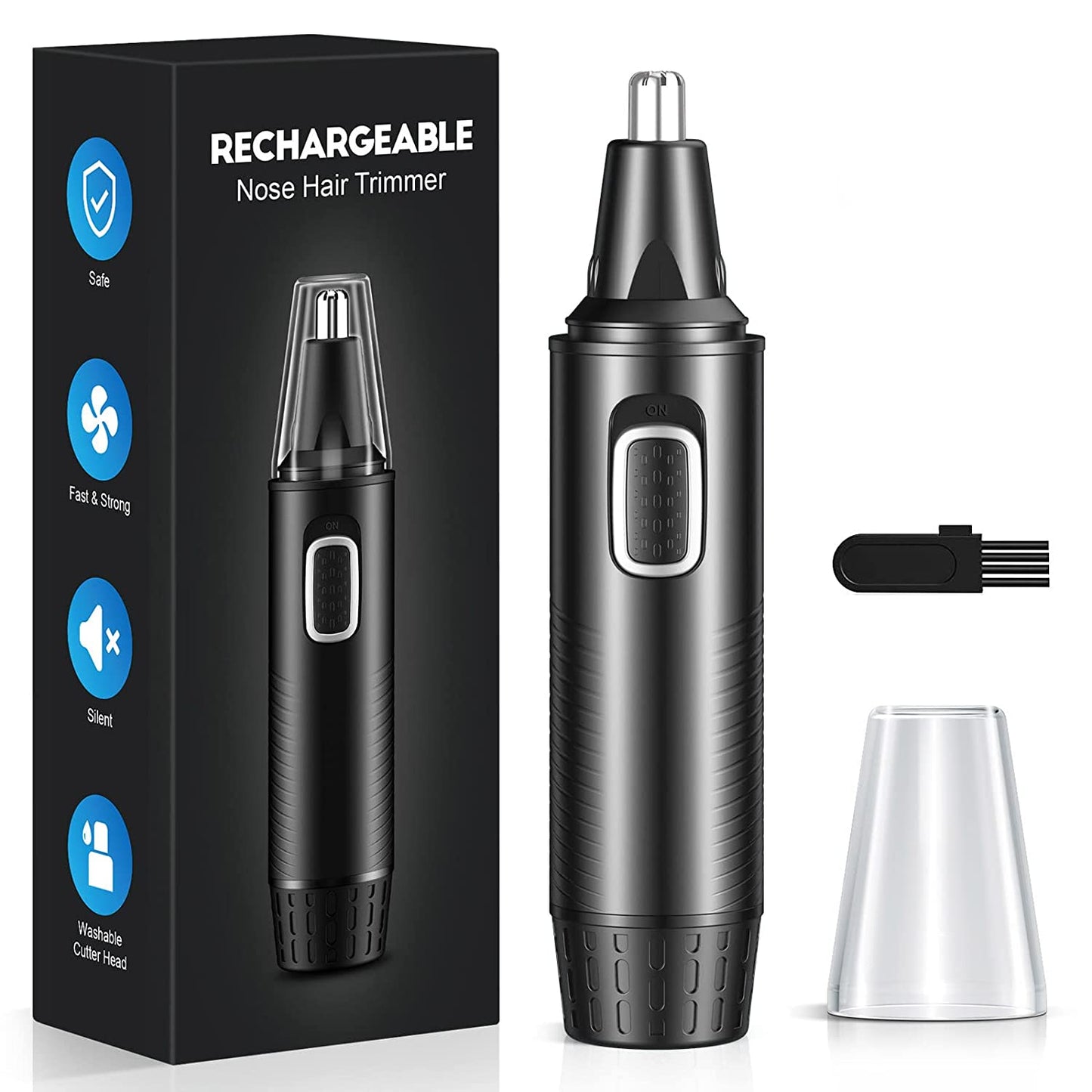 Cortapelos De Nariz Cejas Y Orejas Removedor De Vello Facial Maquina Cortar Pelo